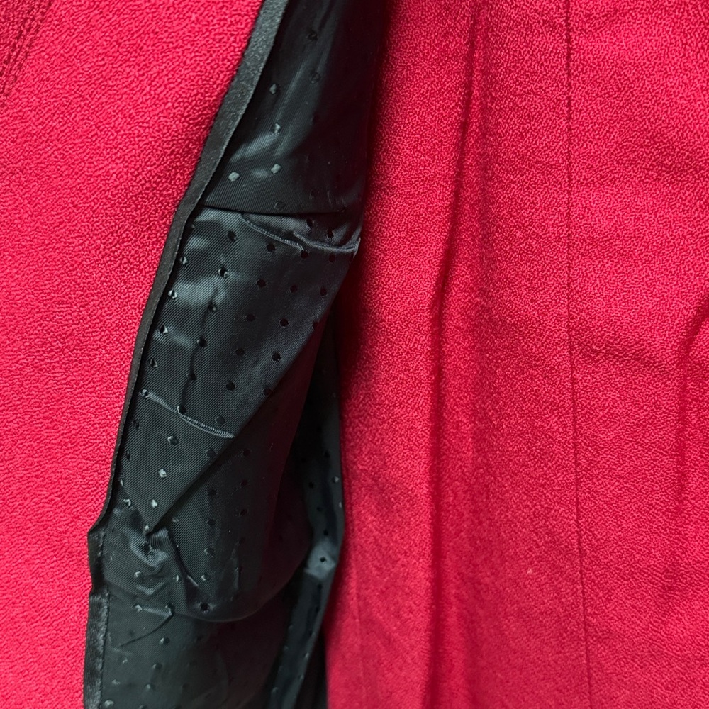 White House Black Market Red Suit Jacket and Skirt - Picture 3 of 14
